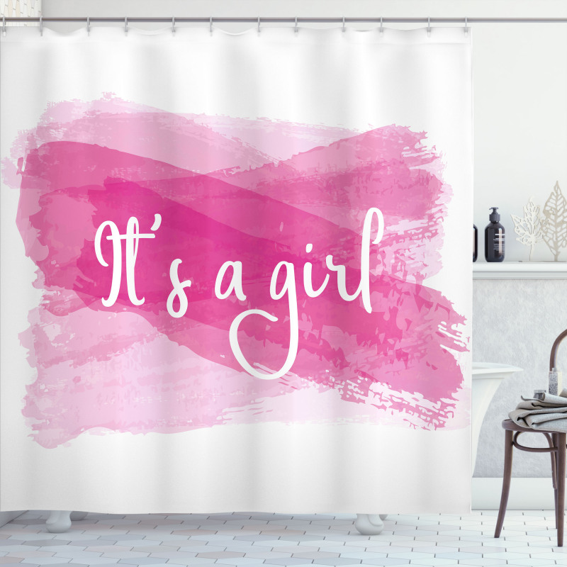 Girls Baby Shower Shower Curtain