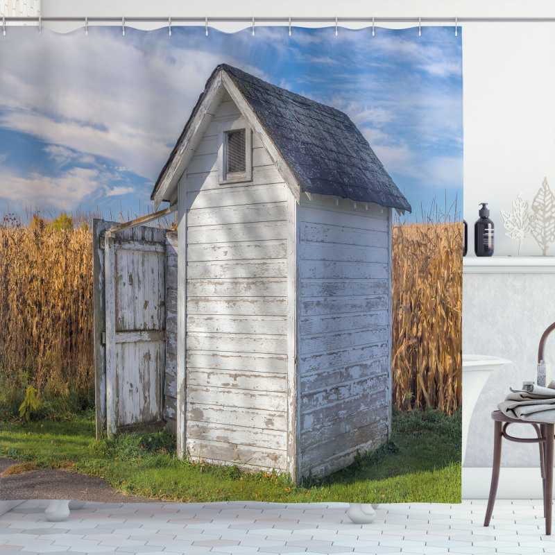 Country Cottage Wheat Shower Curtain