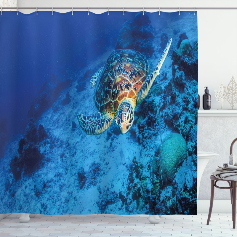 Oceanic Wildlife Shower Curtain