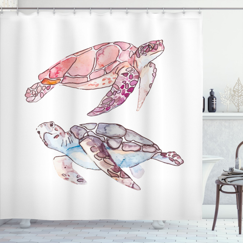 Watercolor Soft Artwork Shower Curtain