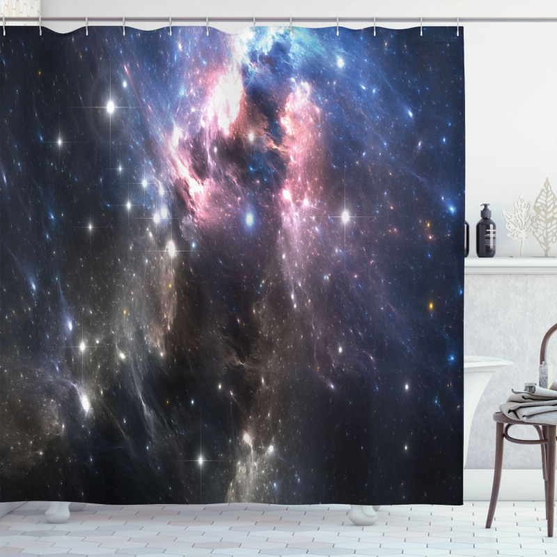 Vivid Supernova Shower Curtain