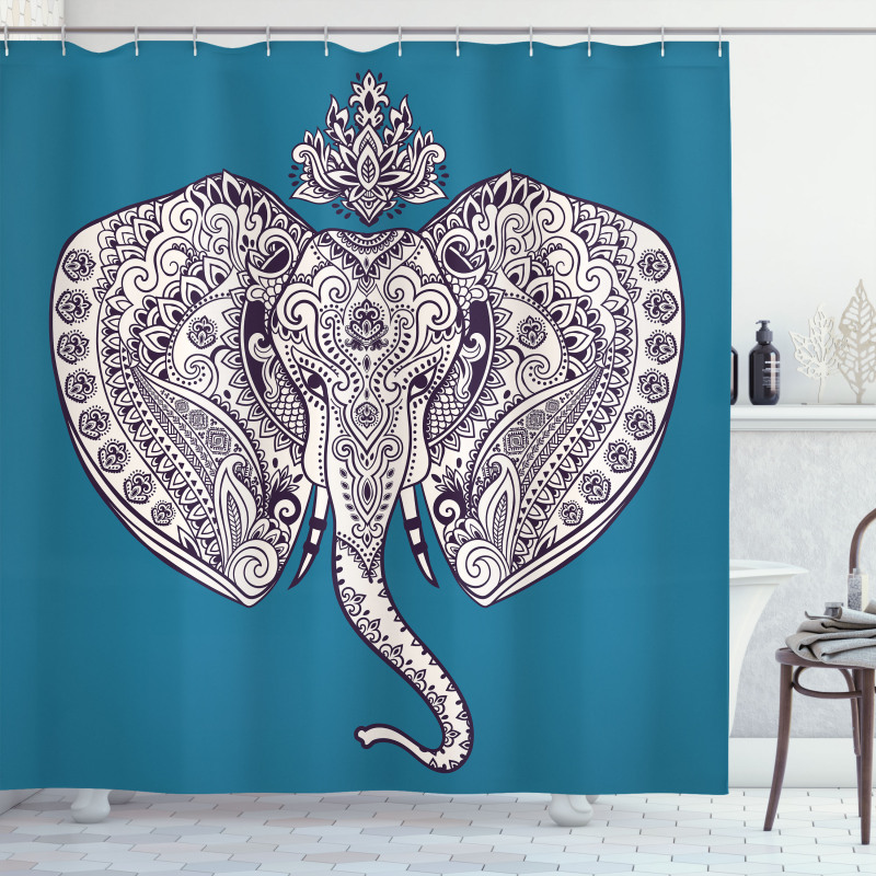 Ethnic Symbols Shower Curtain