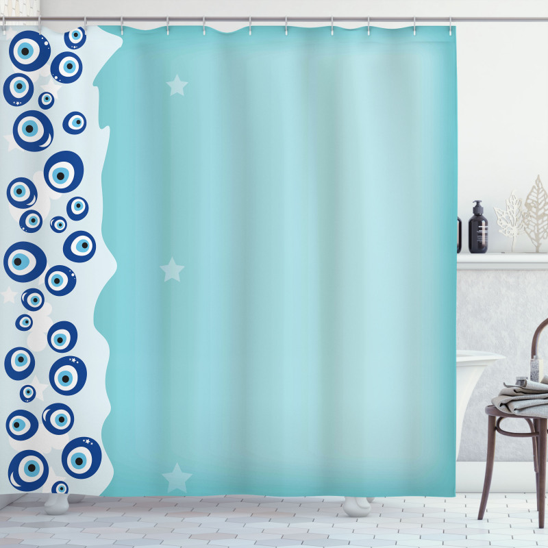 Vertical Shape Border Shower Curtain