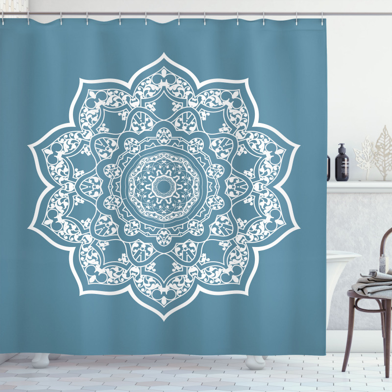 Lace Style Royal Round Shower Curtain