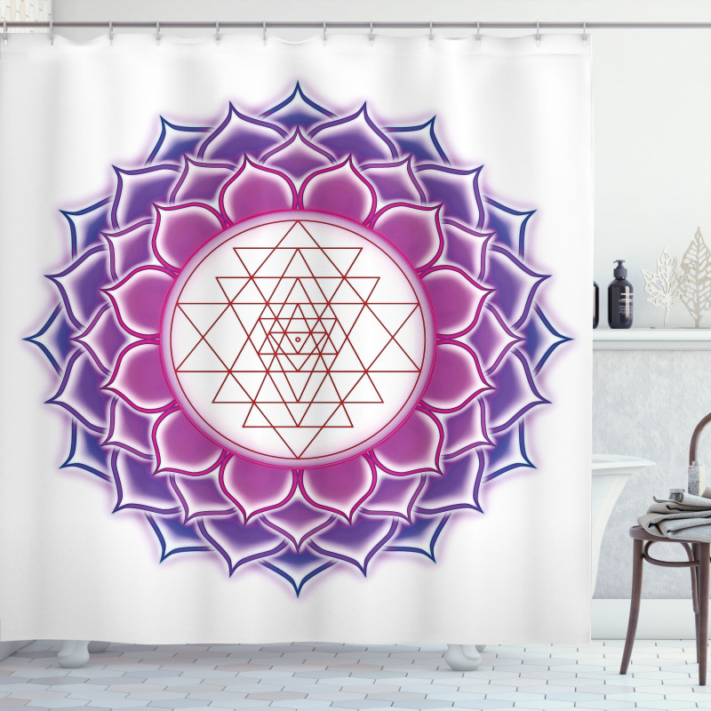 Mystical Yantra Mandala Shower Curtain
