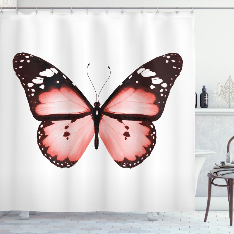 Butterfly Valentines Shower Curtain