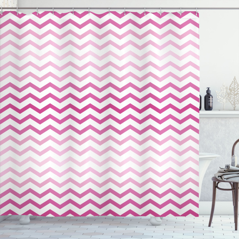 Twisted Parallel Lines Shower Curtain