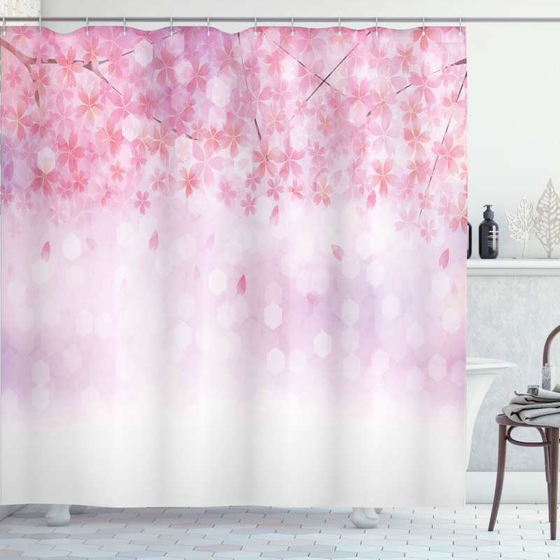 Sakura Bloom Florets Shower Curtain