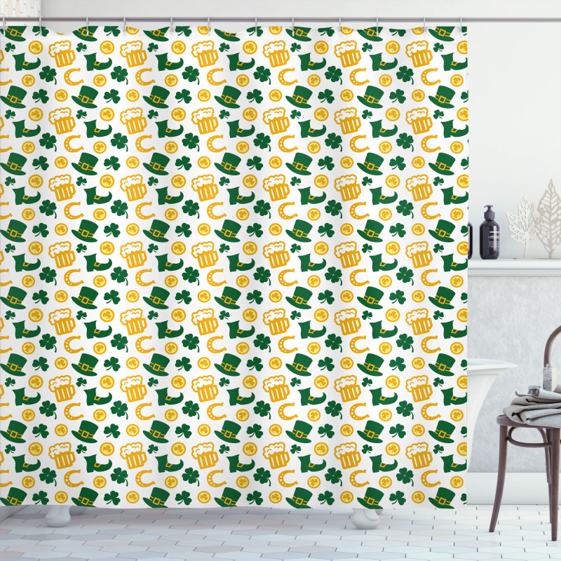 Happy St. Patrick's Day Shower Curtain