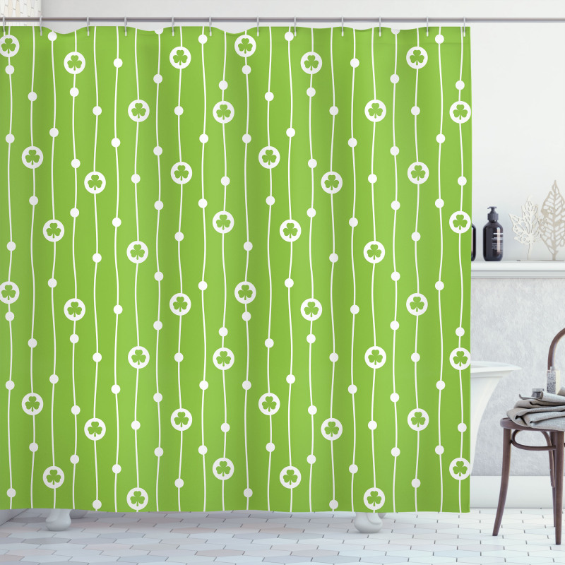 Trifolium Wavy Lines Shower Curtain
