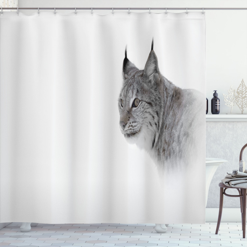Wild Lynx Norway Shower Curtain
