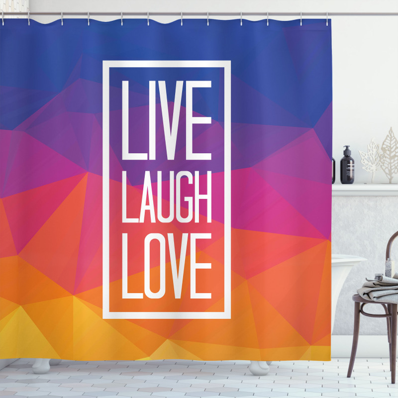 Famous Slogan Shower Curtain