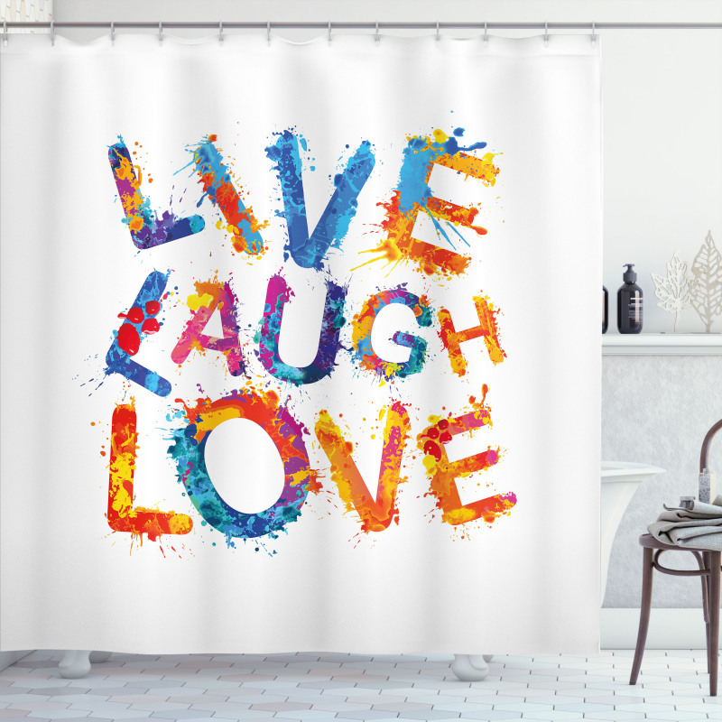 Joyful Words Shower Curtain