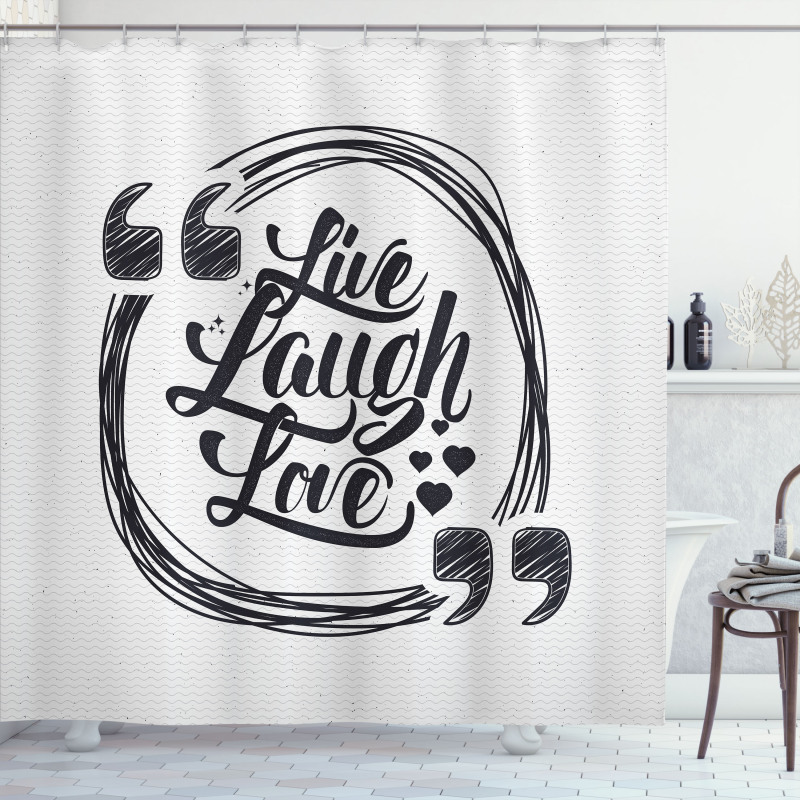 Happy Lifestyle Shower Curtain