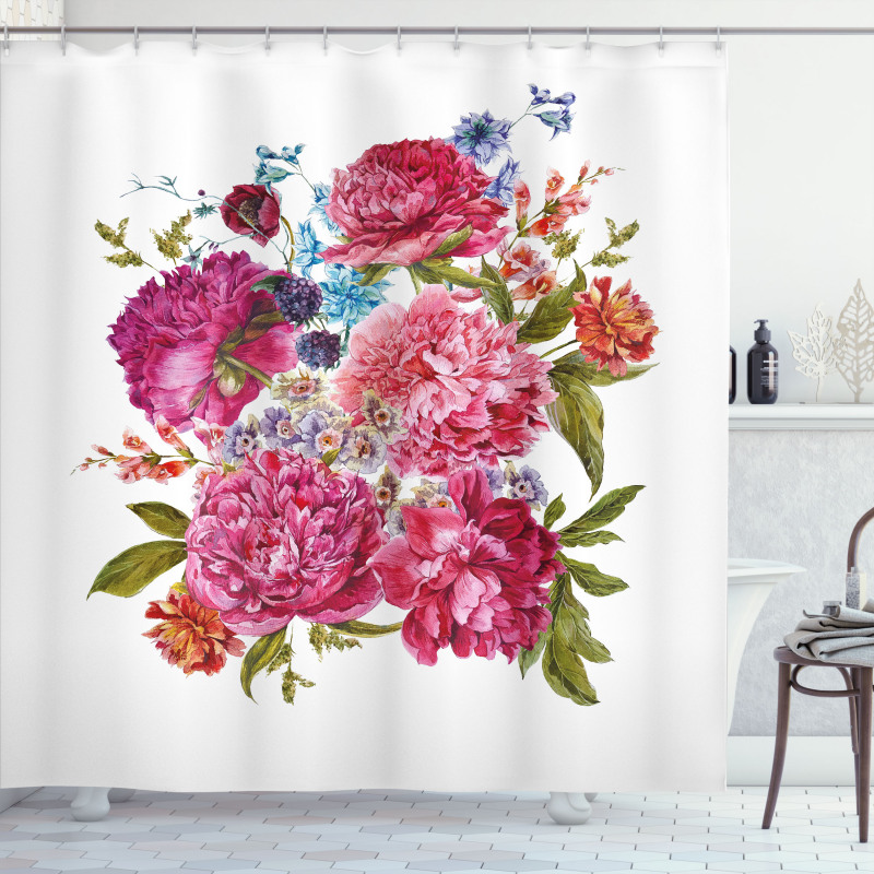 Gentle Summer Flora Shower Curtain