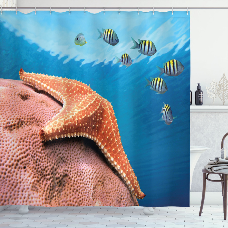 Coral Fishes Sea Shower Curtain