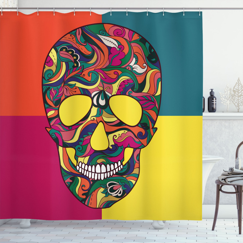 Colorful Calavera Shower Curtain