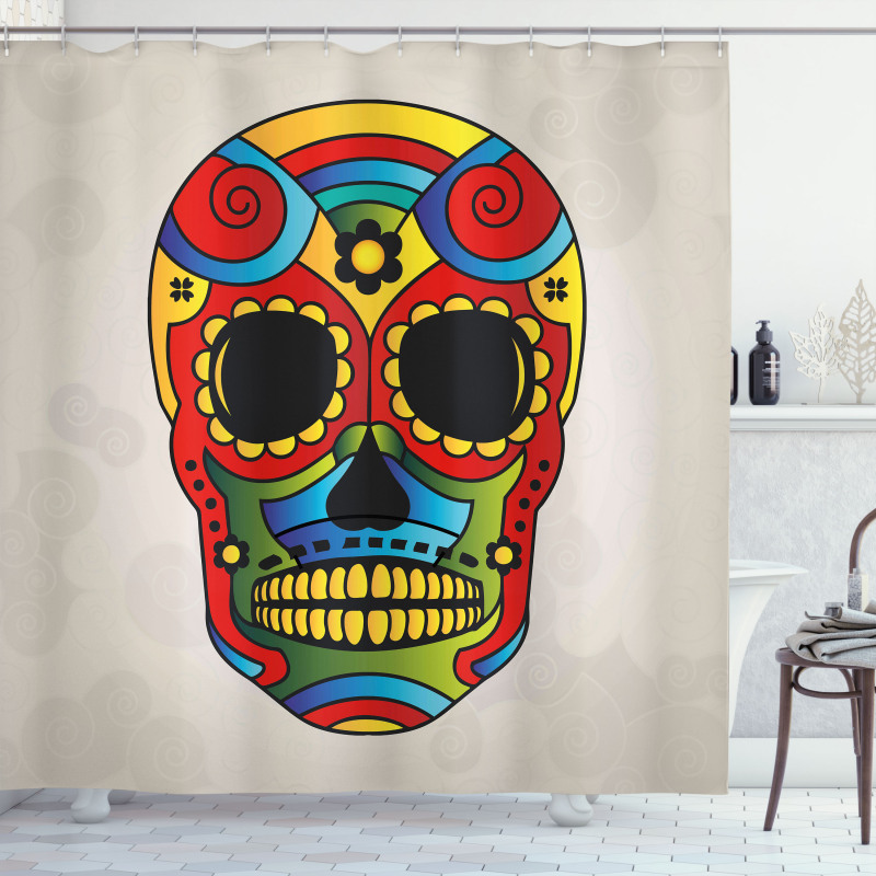 Latin Macabre Myth Shower Curtain