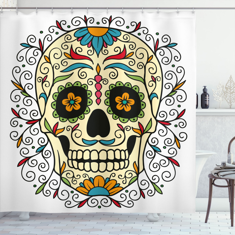 Calavera Featured Shower Curtain