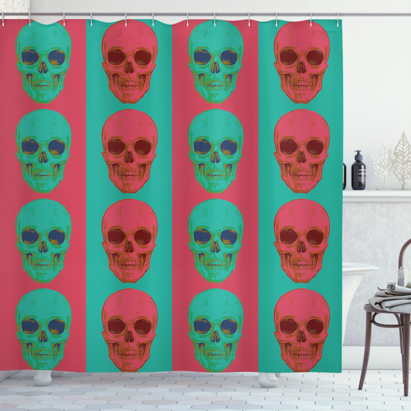 Skull Gothic Shower Curtain