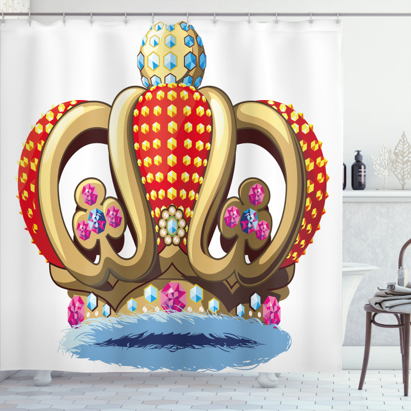 Royal Noble Family Crown Shower Curtain