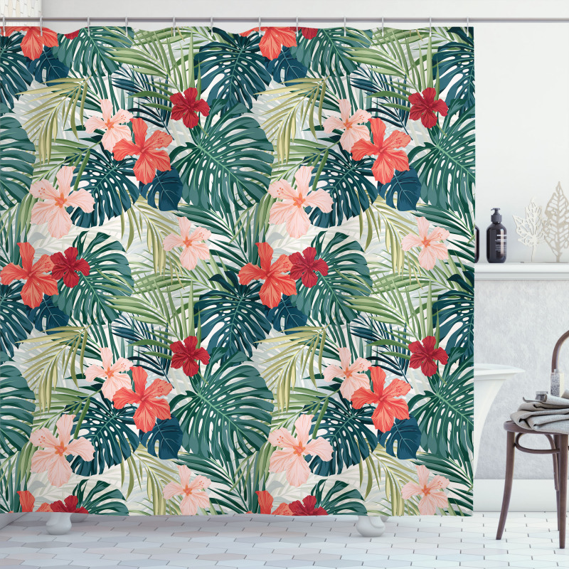 Nature Crepe Ginger Flower Shower Curtain