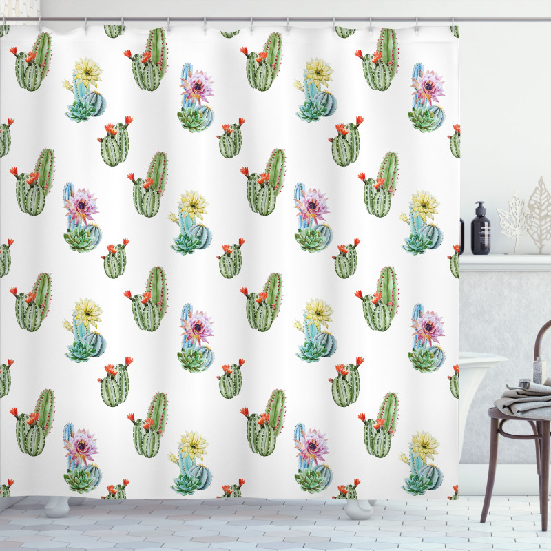 Hawaiian Bouquet Vintage Shower Curtain