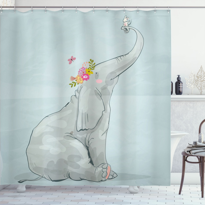 Mouse Friends Shower Curtain