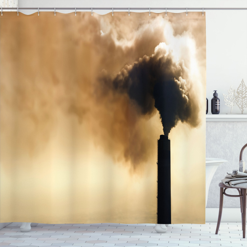 Heavy Smoke Shower Curtain