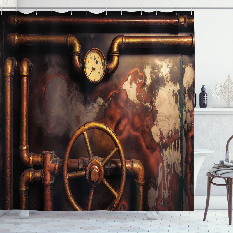Steam Pipes Shower Curtain