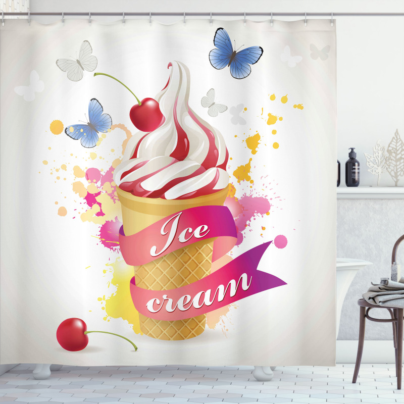 Cherries Colors Shower Curtain