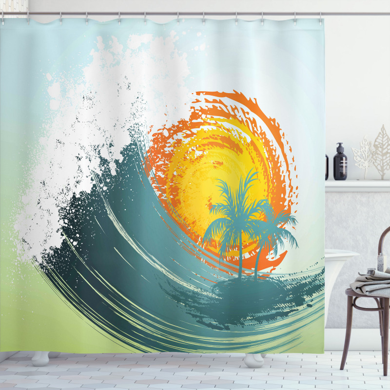 Coconut Palm Trees Shower Curtain