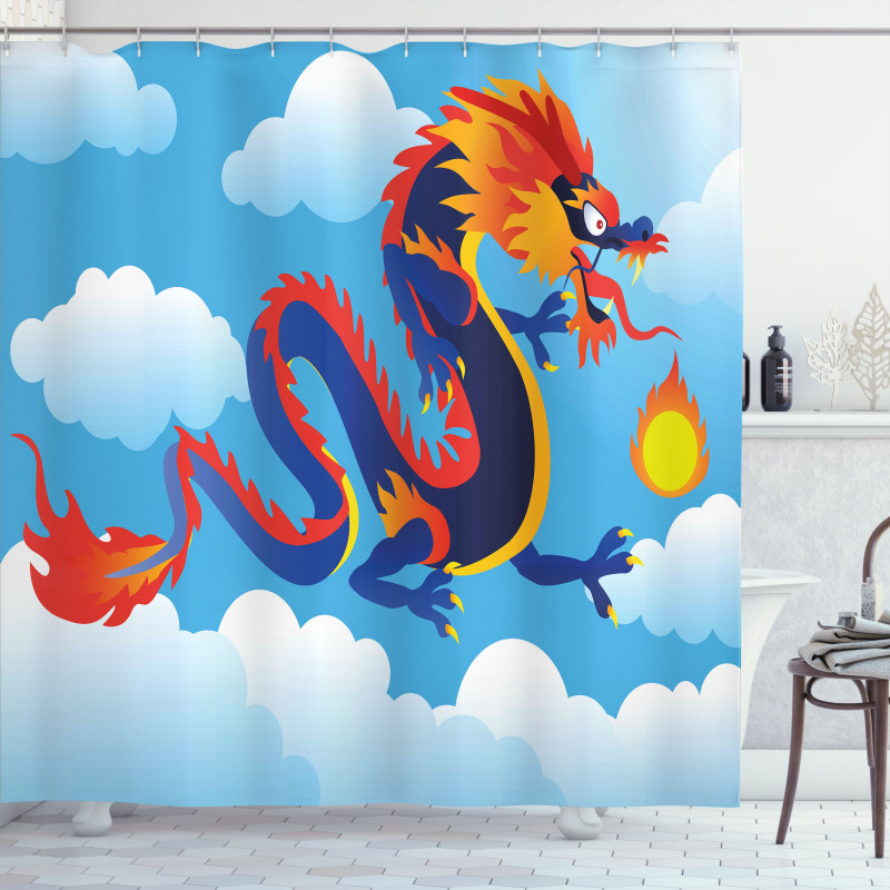 Surreal Folk Tale Art Shower Curtain