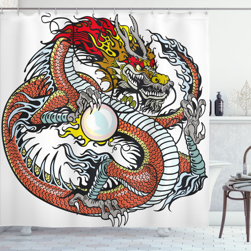 Chinese Zodiac Signs Shower Curtain