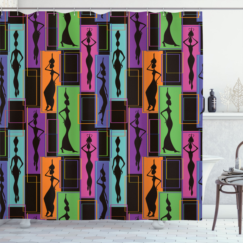 Vases on Heads Shower Curtain