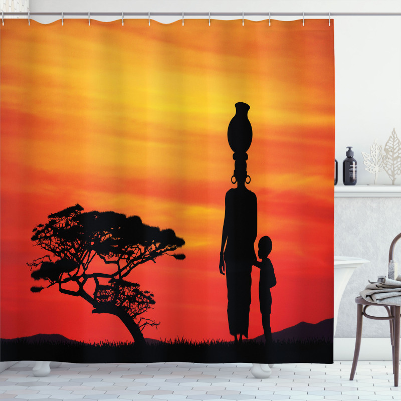 Mother and Child Shower Curtain