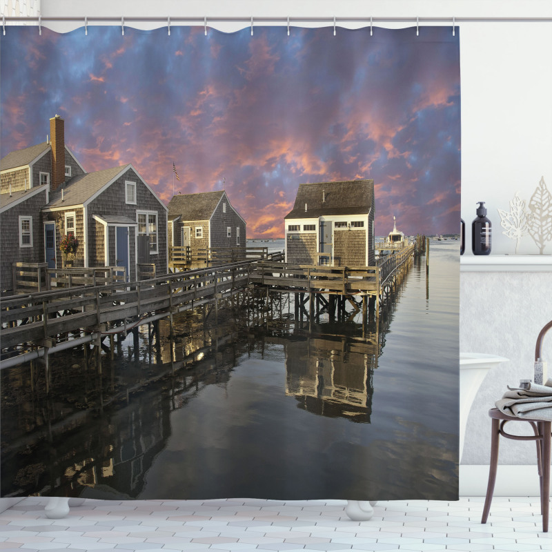 Sunset Nantucket Shower Curtain