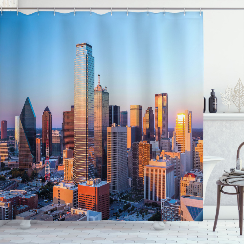 Dallas Sunset Shower Curtain