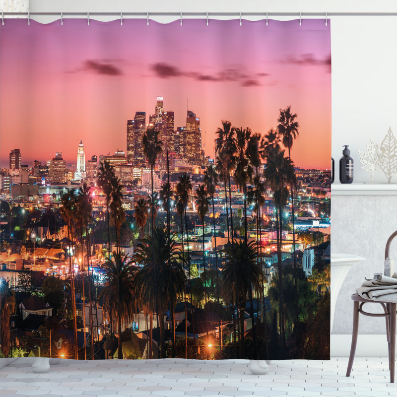 Los Angeles Palms Shower Curtain