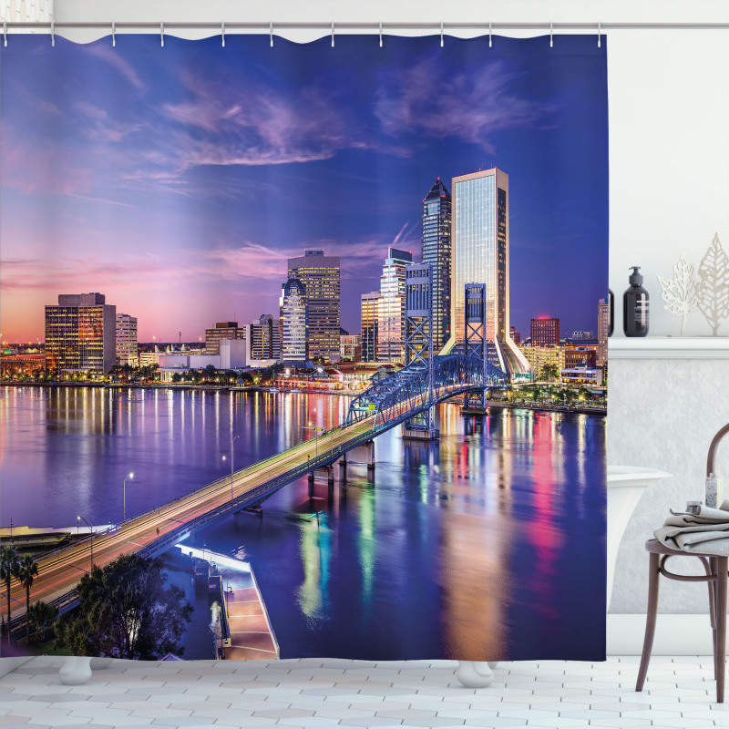 Jacksonville City Shower Curtain