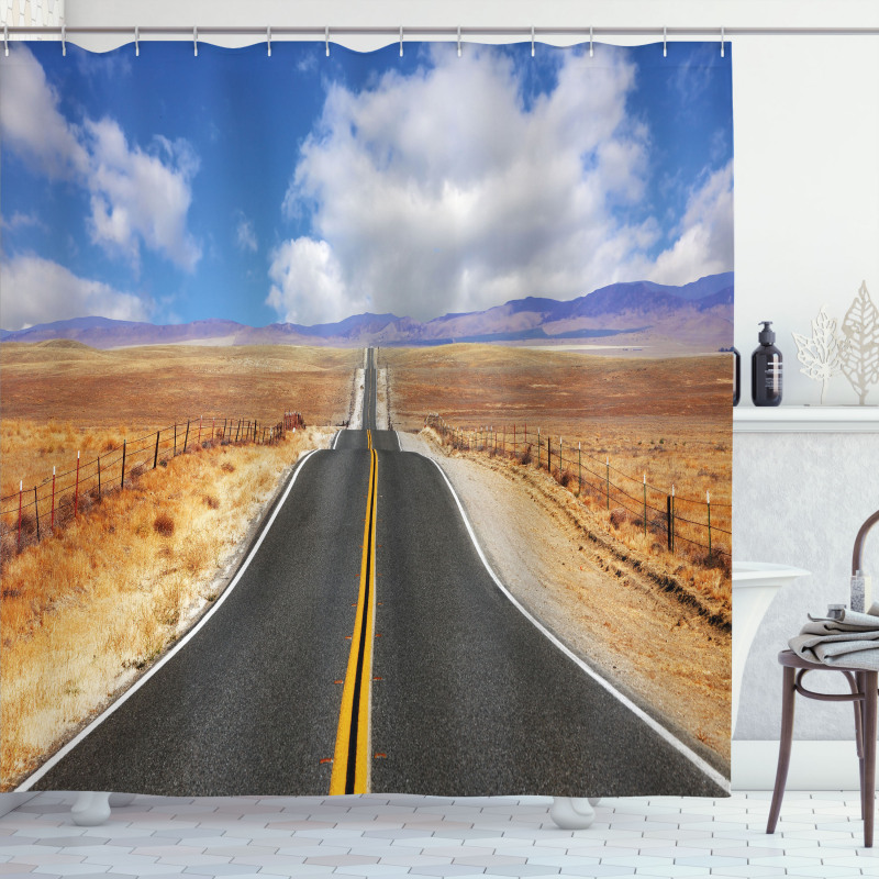 California Road Shower Curtain