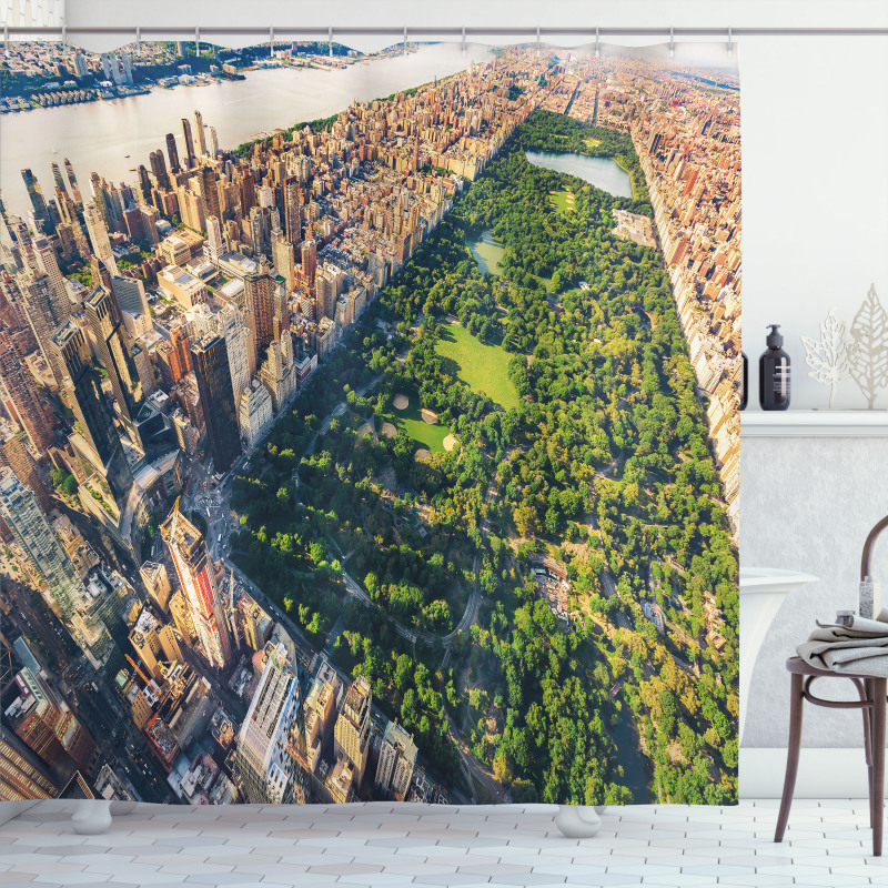 Central Park View Shower Curtain