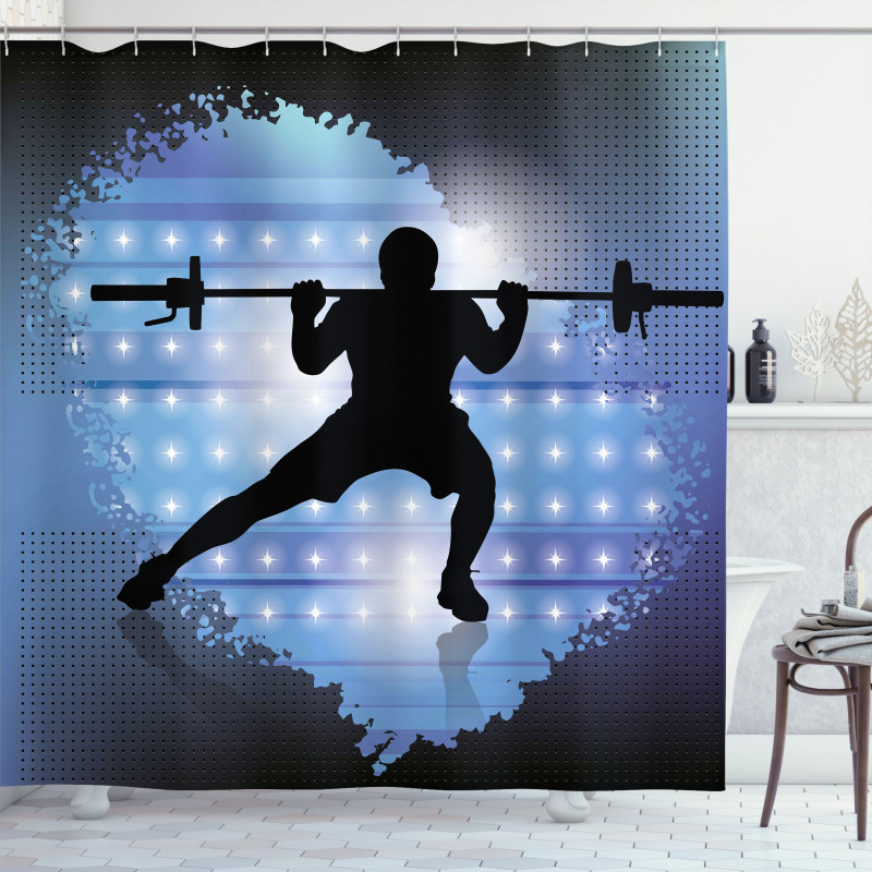 Wightlifter Silhouette Shower Curtain
