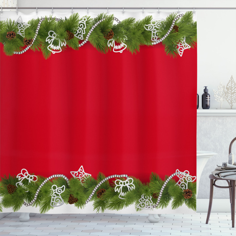 Coniferous Spruce Shower Curtain