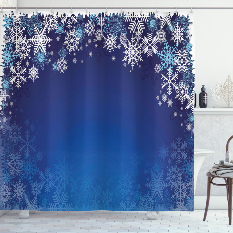 Various Snowflakes Shower Curtain