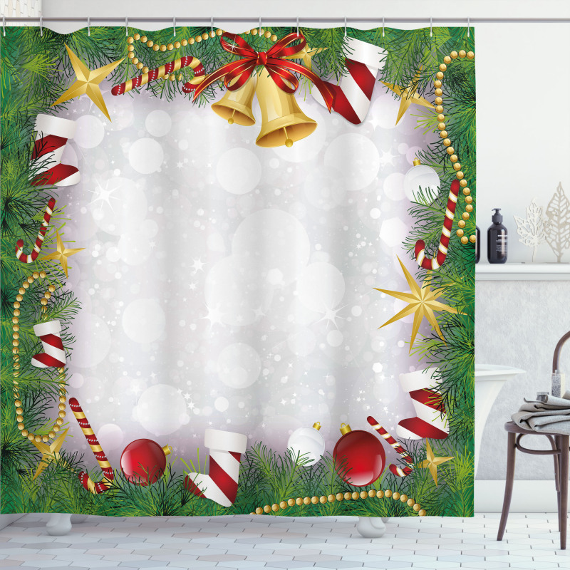 Night Xmas Eve Noel Shower Curtain