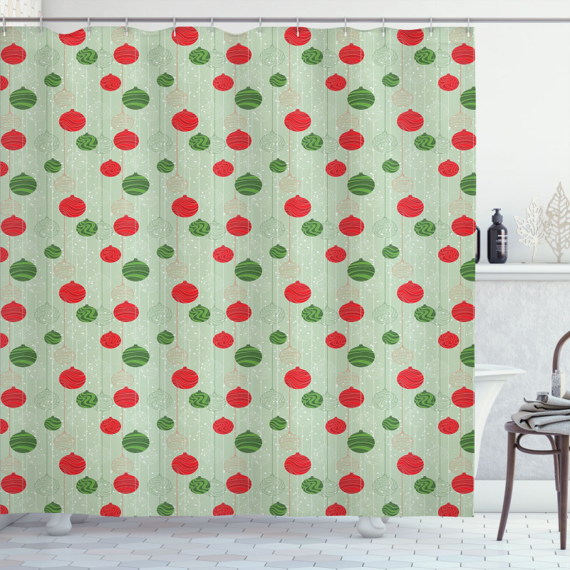 Baubles Strings Shower Curtain