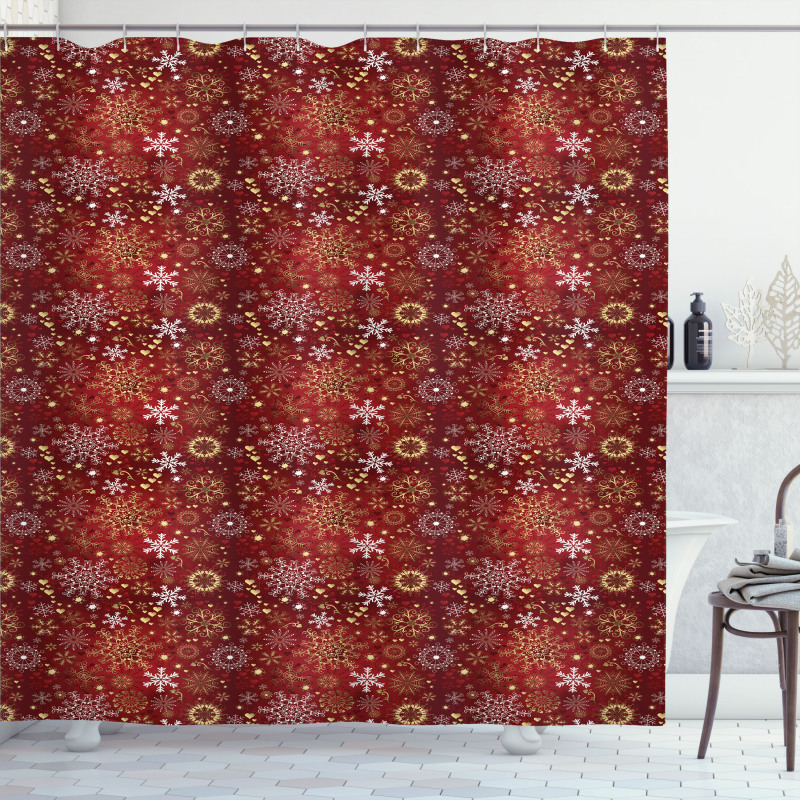 Snowflakes Shower Curtain