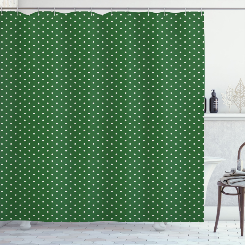 Vintage Dots Shower Curtain