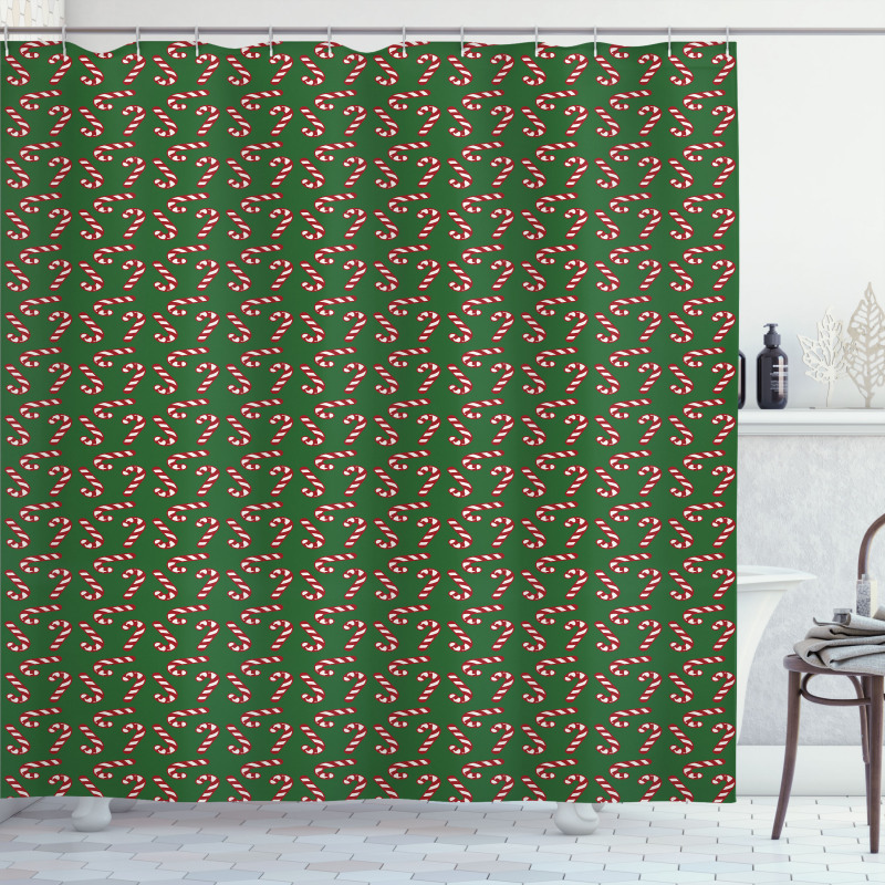 Candy Canes Shower Curtain